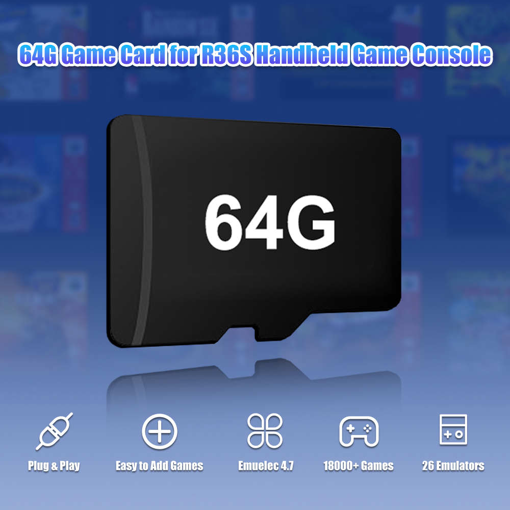 64G Game TF Card for R36S Vide - Retro Gaming N64 recension och pris